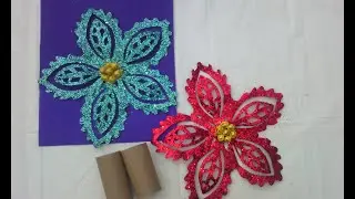 FLOR   # 2 CON TUBOS DEL PAPEL HIGIENICO