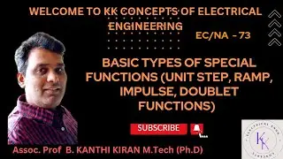 BASIC TYPES OF SPECIAL FUNCTIONS(UNIT STEP, RAMP, IMPULSE, DOUBLET FUNCTIONS)|EC&NA@KKCEE218#youtube