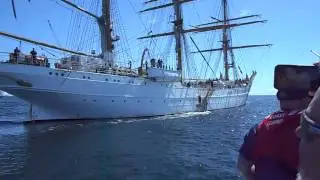 Approaching the Barque Eagle