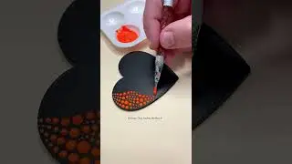 How to paint Orange to pink color gradient #painting #art #satisfying #craft #dotart #arttutorial
