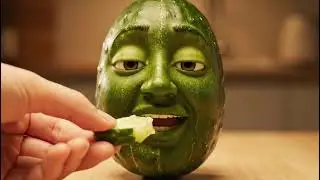 Fruits Eating Fruit AI Satisfying ASMR