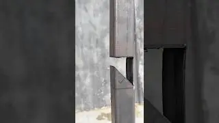 Easy metal tube 90 degree joint #welding #art