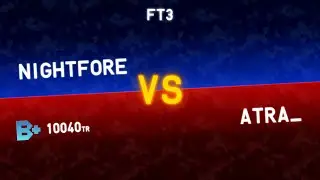 [TETR.IO]【Tetra League】Unranked | NightFore Vs. B+ | Atra_ ► Game 6/10 Vs. 10040 TR ║#10║