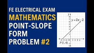 Question #2 FE Exam prep straight line slope