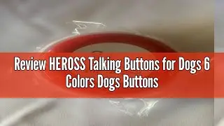 Review HEROSS Talking Buttons for Dogs 6 Colors Dogs Buttons for Communication Dog Training Buzzer P
