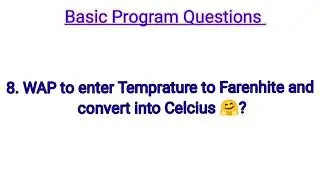Basic Program: C program to convert Farenhite To Celcius #programming #mcq #question #coding #learn