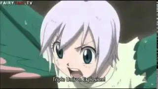 Fairytail   Triple Unison Explosion Cana,Levi and Lisanna