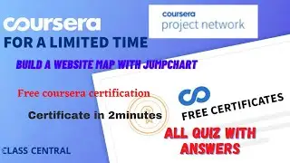 Build a Website Map with Jumpchart, All Quiz Answers.#coursera#freecertificate #courseraquizanswers.