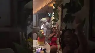 Birthday girl #ashanti and hubby #nelly