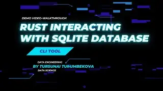 Rust Interacting with SQLite Database - Command Line Tool for CRUD operations