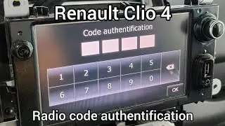 Renault Clio 4 radio code authentification