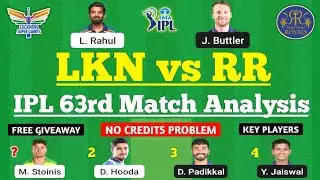 LKN vs RR Dream11 Team | LKN vs RR Dream11 Prediction | IPL 2022 Match | LKN vs RR Dream11 Today