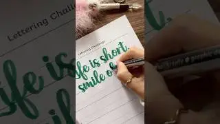 Accept Our Quick Lettering Challenge Now! #Shorts #LetteringChallenge #nhuandaocalligraphy