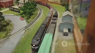 toy train vs a real train race