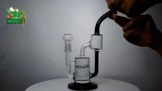 High420 Online Head Shop Cheap Bongs for Sale Black and Clear Glass Water Pipes Wholesale