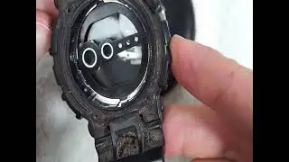 Casio G-shock GD-100 module 3263 watch repair non responsive buttons and cleaning.