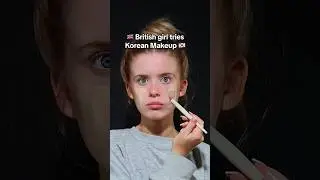 British Girl tries Korean Makeup 🇬🇧🇰🇷 product list 👇🏼 follow if you enjoy these videos 🫶🏼💕