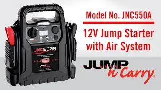 JNC550A &mdash; 1100 пиковых ампер &mdash; 325 ампер пускового тока. 12-вольтовый пусковой блок / блок питания / воздушный компрессор.