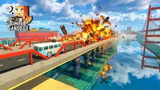 i built a destructible bridge | Simple Sandbox 2