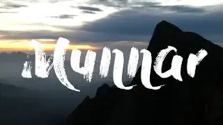 Munnar - Rolling Hills carpeted with verdant plantations of tea | Drone View