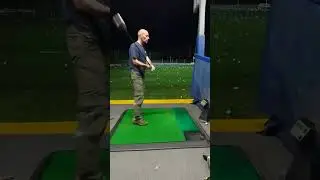Brian Murray on the driving range