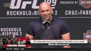 ESPN First Take   Dana White Beef With Tyron Woodley!