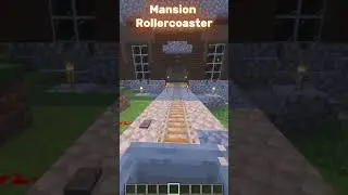 Woodland Mansion Railroad! #minecraft #minecraftbuilders #minecraftrollercoaster