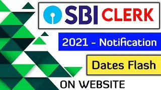 SBI Clerk 2021 Notification