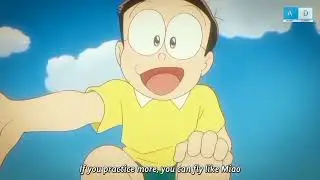 Kye able to fly! Doraemon Bangla movie Nobita's New Dinosaur (Movie Scene)