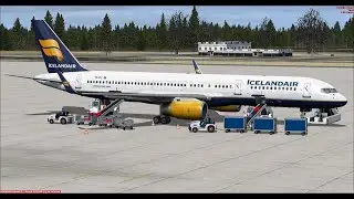 Keflavik Intl (BIKF) to Savannah Hilton Head Intl (KSAV) FSX QW Icelandic B757-200 Cockpit View
