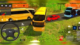 BUS SIMULATOR INDONESA |5| Bus🚌 Driving👮&zwj;♂️ City euro Coach bus Simulator 🔥2-Android Gameplay Bus