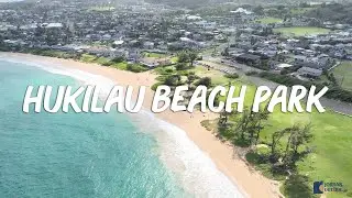 Hukilau Beach Park on the North Shore of Oahu, Hawaii (Great Beach for Kite Surfing)