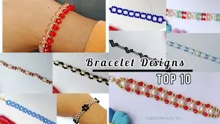 Top 10 Crystal Beads Bracelet | Step by Step Easy Bracelet Tutorial #diy #handmade #viral #bracelet