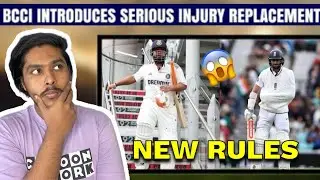 🚨 BCCI Introduces Serious Injury Replacement Rule | Big Update in Cricket