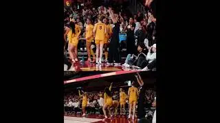 😂 Injured JuJu Watkins reaction on bench | USC women's college basketball #shorts #short #basketball