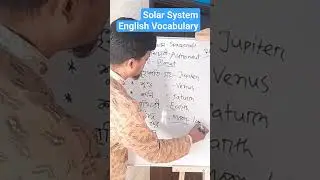 Vocabulary of Solar system, Word meaning of space, asronaut, #englishinformation