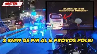 SINERGITAS TNI POLRI MEMBANTU AMBULANCE, KENDARAAN DI BAHU JALAN SANGAT MENGHAMBAT LAJU AMBULANCE