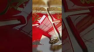Red Resin Quran Rehel ❤️📖 | Elegant Handmade Islamic Art | The Art Explorer ✨ #art #shorts #diy