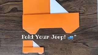 Easy Origami Jeep 🚙 | Fun Paper Car Craft for Kids and Beginners/ آموزش اوریگامی ماشین جیپ 🚙 