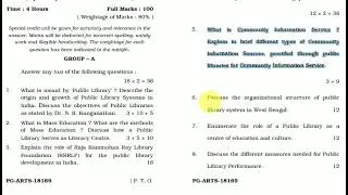 Paper-VIIIE3 (New) : Public Library System (NSOU 2019)