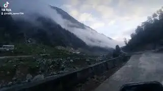 Mountain driving status video, River view, kalam, mountain views, beautiful scenery 