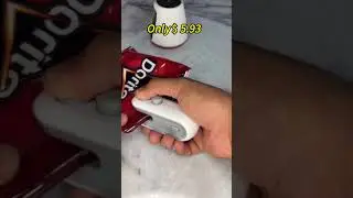 Mini snack bag sealer#resealablebags #snackhacks #kitchenhacks #easyreseal