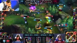 Veja o Toboco narrando uma luta no #CBLoL