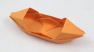 How to Make a Paper Boat that Floats on Water - Easy Origami Boat instructions