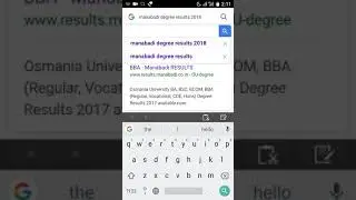 OU DEGREE 1 SEM  RESULTS FEB 16 2018