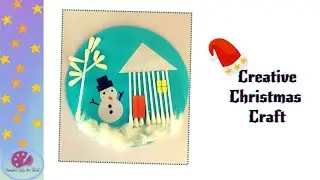 How to Make Creative Christmas Craft⛄❄🎅(easy way)