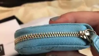 Chanel baby blue coin purse - so cute :)