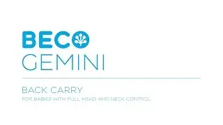 BECO GEMINI BACK CARRY (older version with safety buckles)