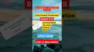 Italy fullyfunded scholarship #freeeducationinitaly #studyinitaly #views #shortvideo