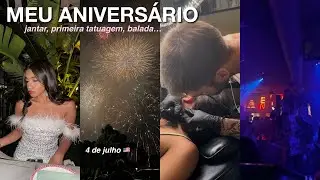 MEU ANIVERSÁRIO DE 20 ANOS NA GRINGA - tatuagem, balada, cortei o cabelo...